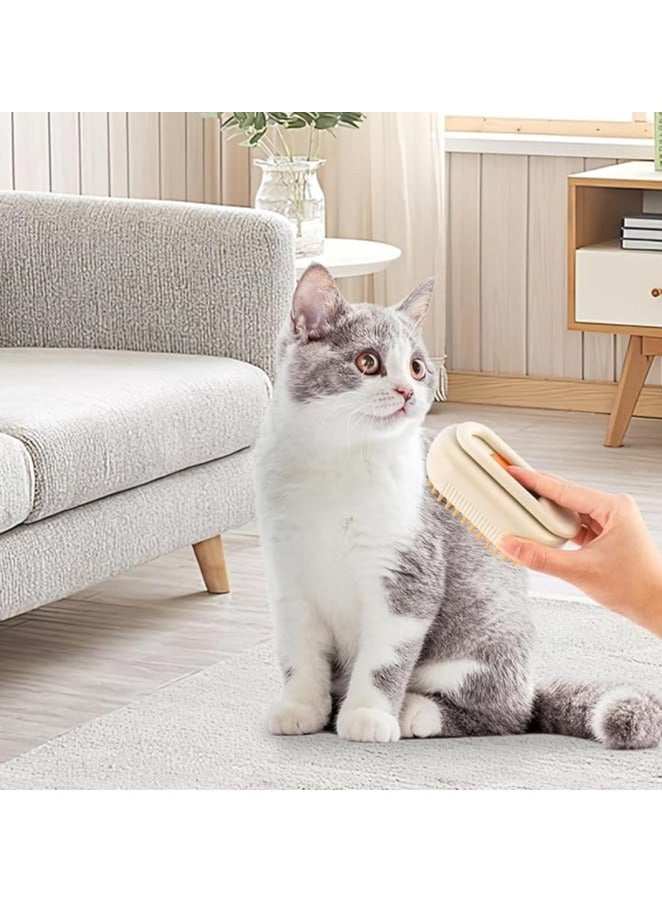 3 in 1 Self Cleaning Steam Pet Hair Brush with Steam Massage Detangler Rechargeable - Image 2