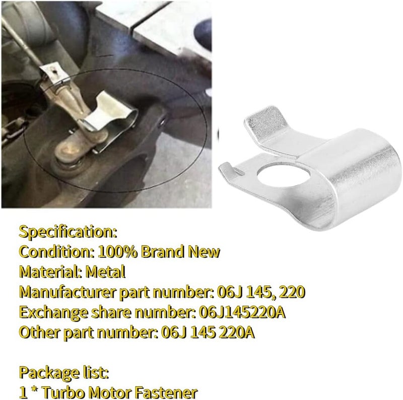 woobles Automotive Engine Turbo Clips, Engine Turbine Clamp Close for 06J 145 220 06J145220A 06J 145 220A - Image 2
