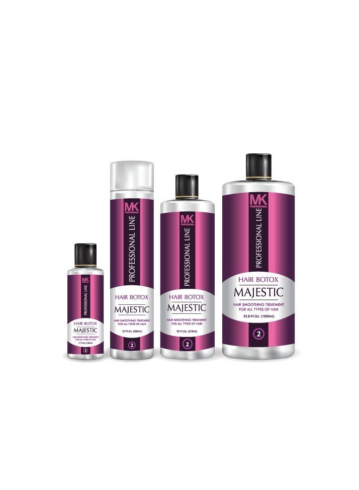 Majestic Keratin Majestic Hair Botox Hair Smoothing Treatment with Caviar oil, 300 ml - Image 4