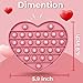 PETBSNVB Pink Heart Shaped Pop Bubble Valentines Fidget Toy with Letters and Numbers Xmas Gift Sensory Toy with Alphabets Kids Birthday Party Classroom Prize Stress Reliever - Image 4