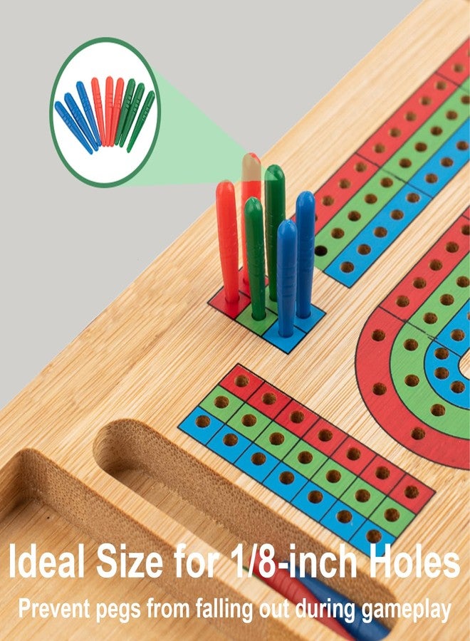 NICECRAFT 12 Pcs Cribbage Board Pegs Plastic Cribbage Pegs Fit 1/8 Holes Traditional Board Game Crib Board Pins Game Accessories (Red, Green, Blue) - Image 5
