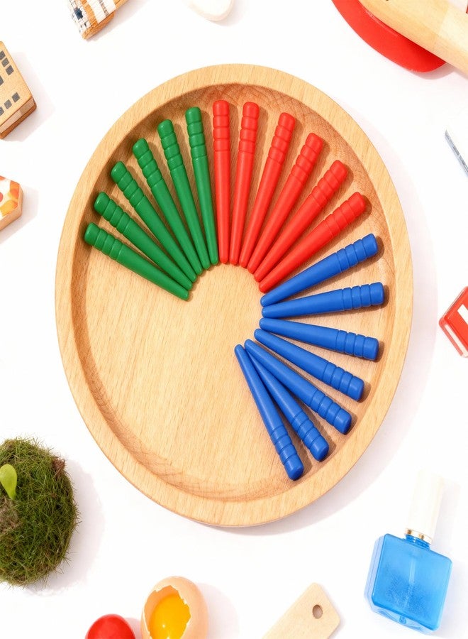 NICECRAFT 12 Pcs Cribbage Board Pegs Plastic Cribbage Pegs Fit 1/8 Holes Traditional Board Game Crib Board Pins Game Accessories (Red, Green, Blue) - Image 3