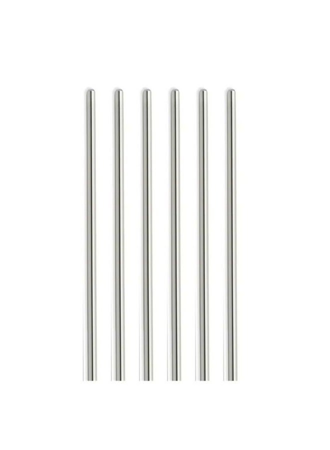 Premium Eco-Friendly  Stainless Steel Straw, (0,31""x7.5“/0.6cmx19cm) Set of 6