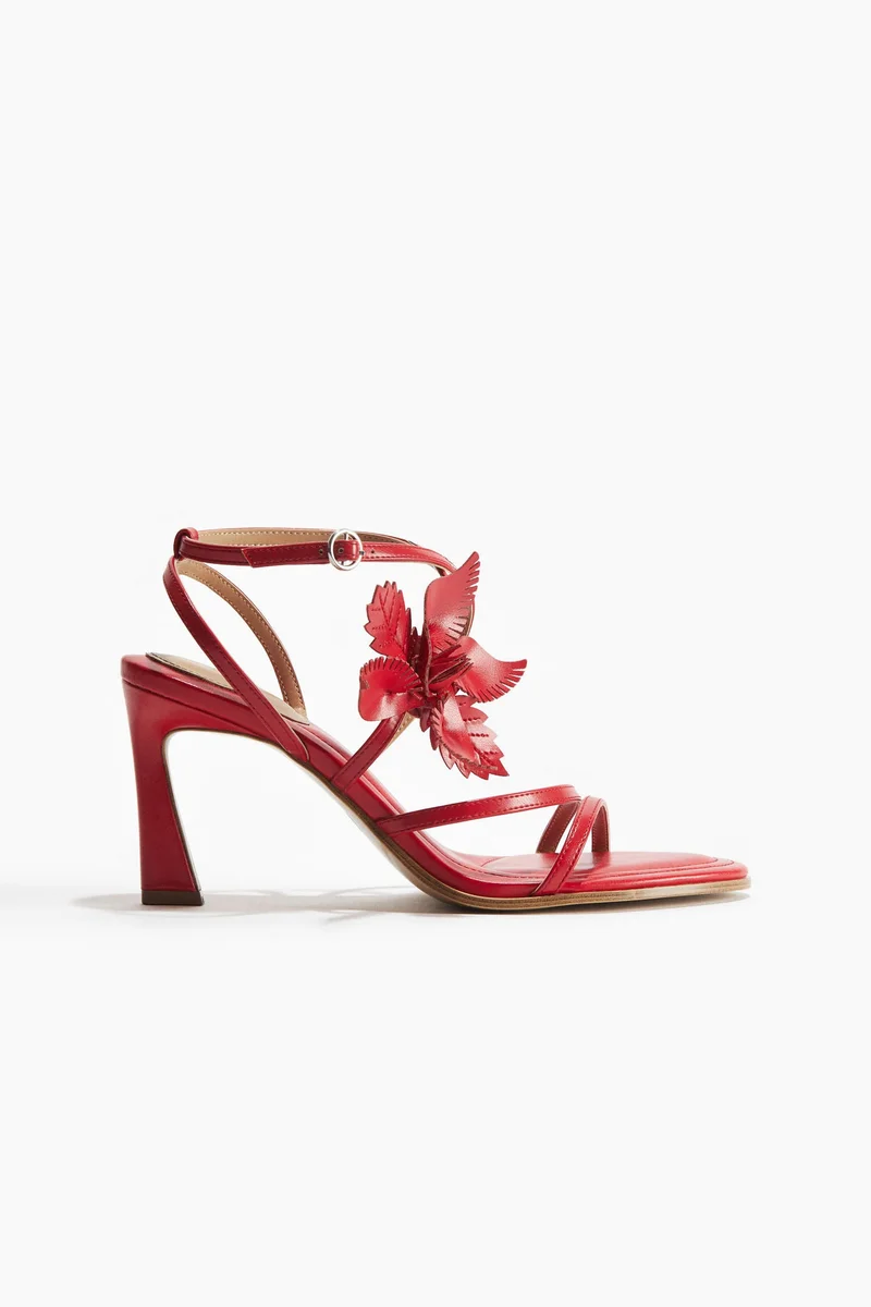 H&M Appliquéd heeled sandals