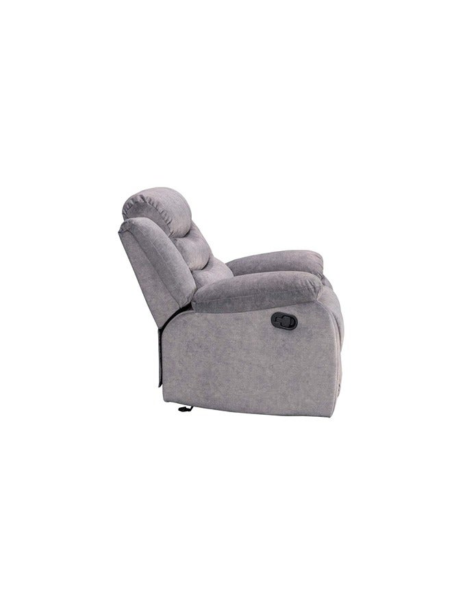 Homez Recliner Chair with Rocking Function Grey - Image 2