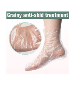Premify 100pcs Paraffin Wax Foot Bath Liners | No Leakage Plastic Feet Covers Disposable Therapy Bags, Spa Pedicure Accessories For Women Men With 100 Stickers  - Image 4