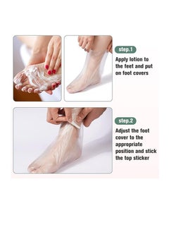 Premify 100pcs Paraffin Wax Foot Bath Liners | No Leakage Plastic Feet Covers Disposable Therapy Bags, Spa Pedicure Accessories For Women Men With 100 Stickers  - Image 5
