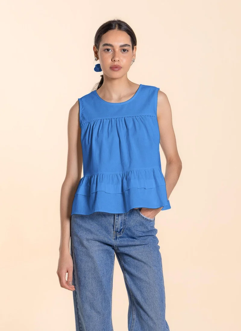 شايبس بلوزة مفصلة مع عصابة رأس