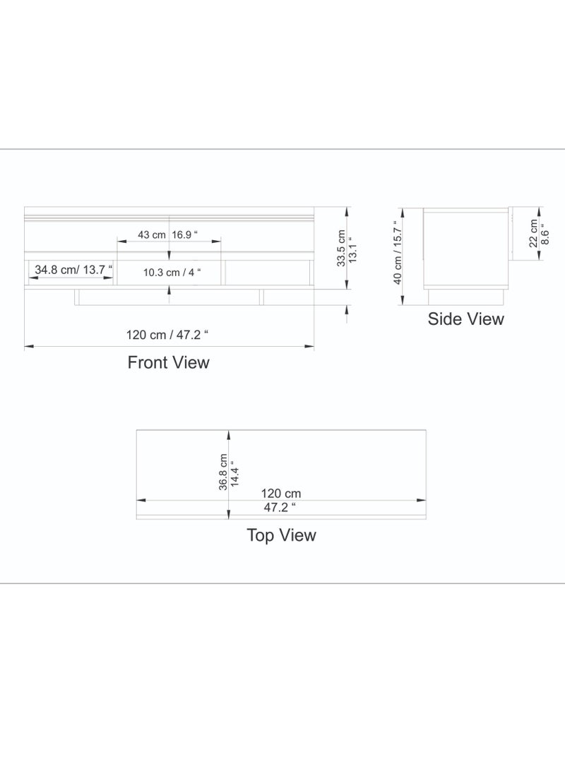 Decorotika Celestia 120 cm TV Unit for TVs up to 55"  - Image 5