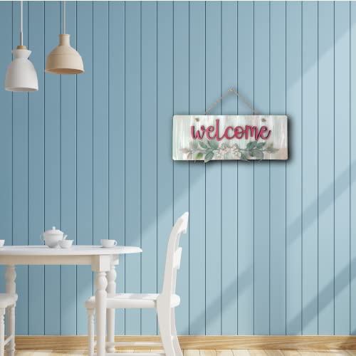 Chalk My Theme Welcome Wooden Wall Hanging Sign Board for Entrance, Home Decoration, Door - Image 2