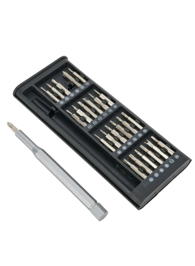 Precision Screwdriver Set 24 in 1 Magnetic Phillips Torx Screw Driver Bits Hand Repair Tools for iPhone PC Game Console DIY, Black - Image 3