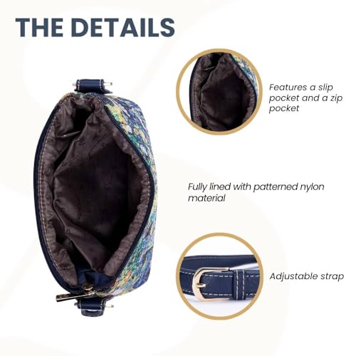 Signare Tapestry Crossbody Bag Shoulder Purse for Women In Vincent Van Gogh Irises Design (XB02-ART-VG-IRIS) - Image 4