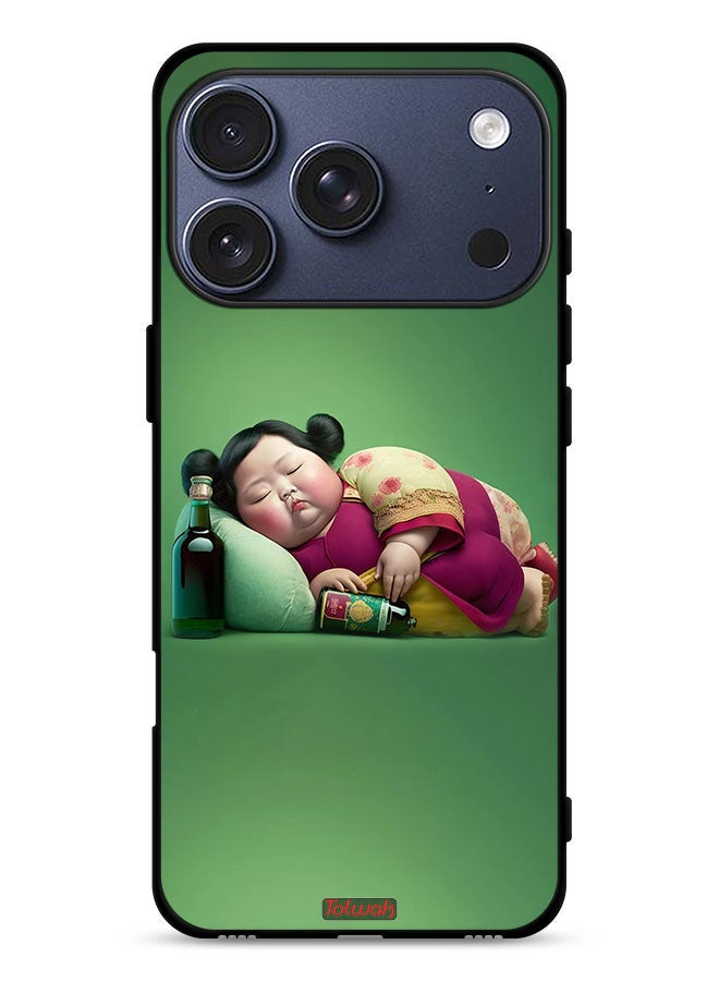 Tolwak Apple iPhone 17 Pro Protective Case Cover Fatty Baby Girl - Image 1