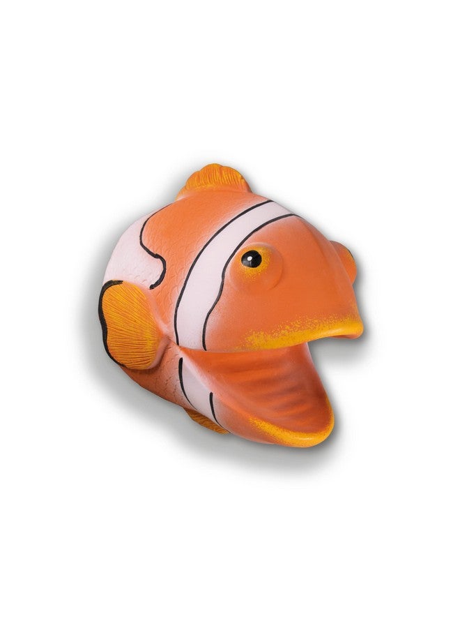 Deluxebase Wild Play Puppets Deluxebase for Kids - Realistic Clown Fish Hand Puppets for Children. Made from Eco Friendly and Natural Latex Rubber, an Ocean Animal Toy Puppet for Pretend Play for Girls and Boys  - Image 1
