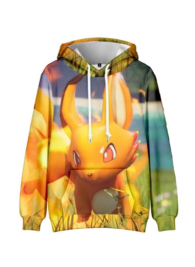 Palworld Phantom Pallu 3D digital print street trend hooded sweatshirt for Adults and Children - Image 1