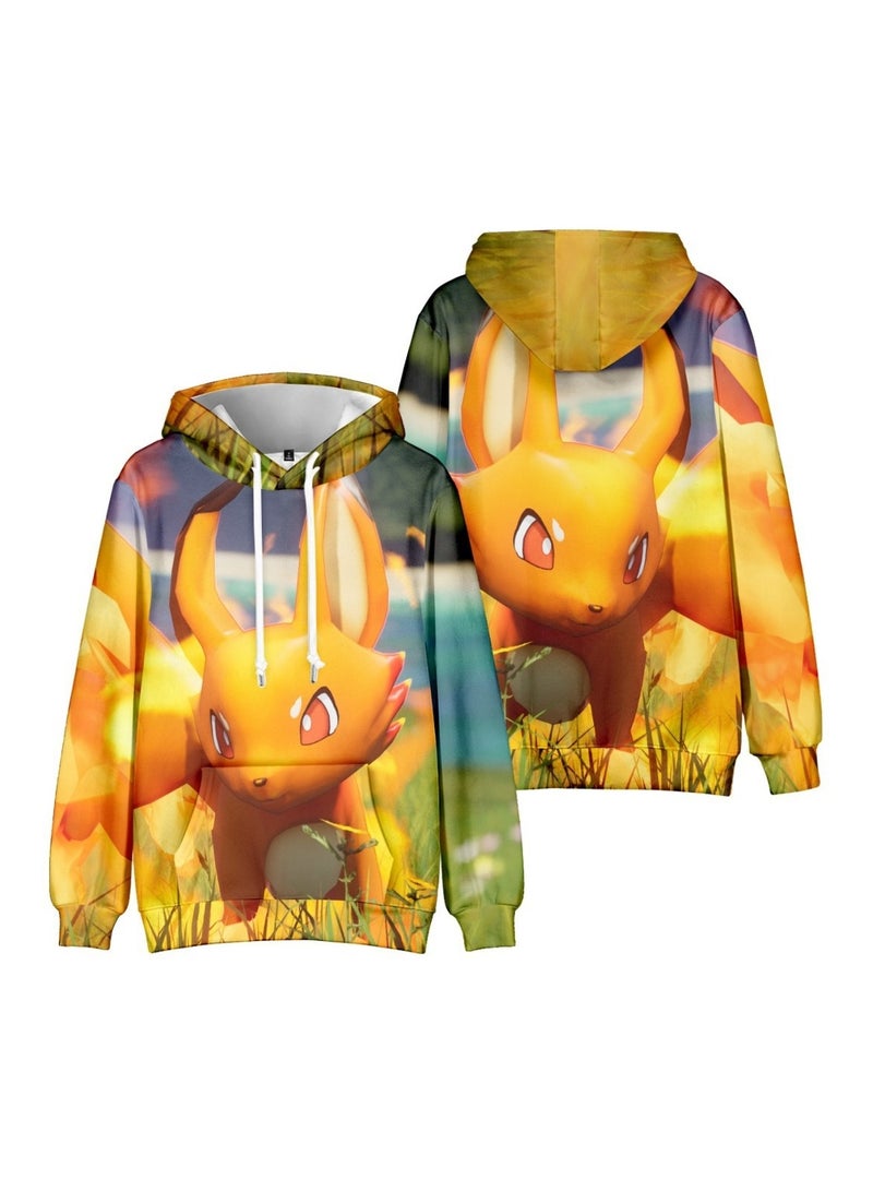 Palworld Phantom Pallu 3D digital print street trend hooded sweatshirt for Adults and Children - Image 3