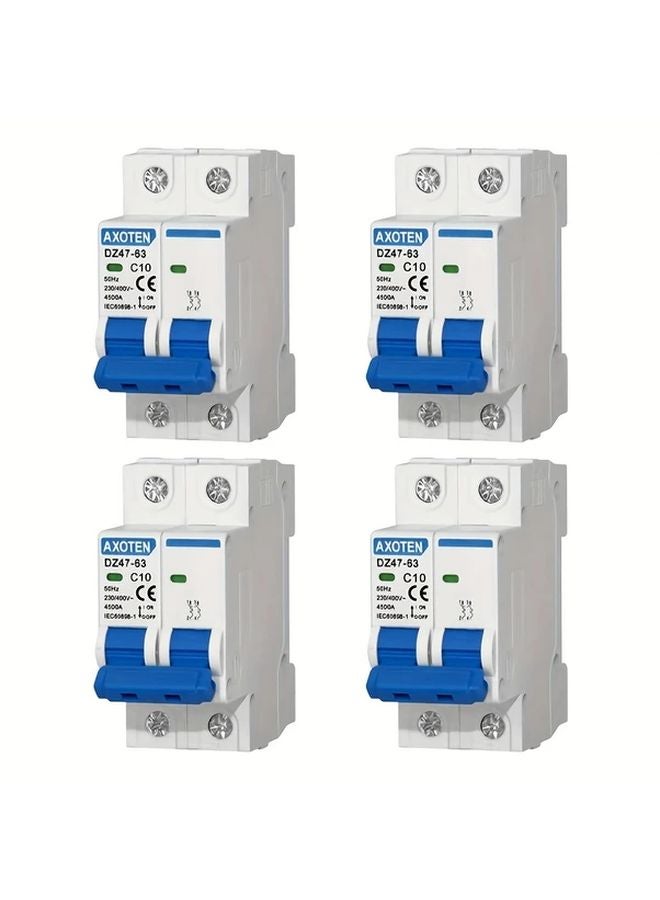 4PC 40A AC Air Switch 2 Pole Circuit Breaker For Home And Industrial Use - Image 2