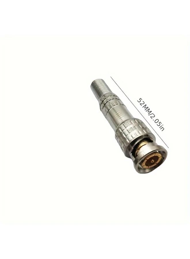 1pc Q9 75 5 Gold Plated Surveillance American Video Cable Connector Adapter Conversion Head Welding BNC Head - Image 2