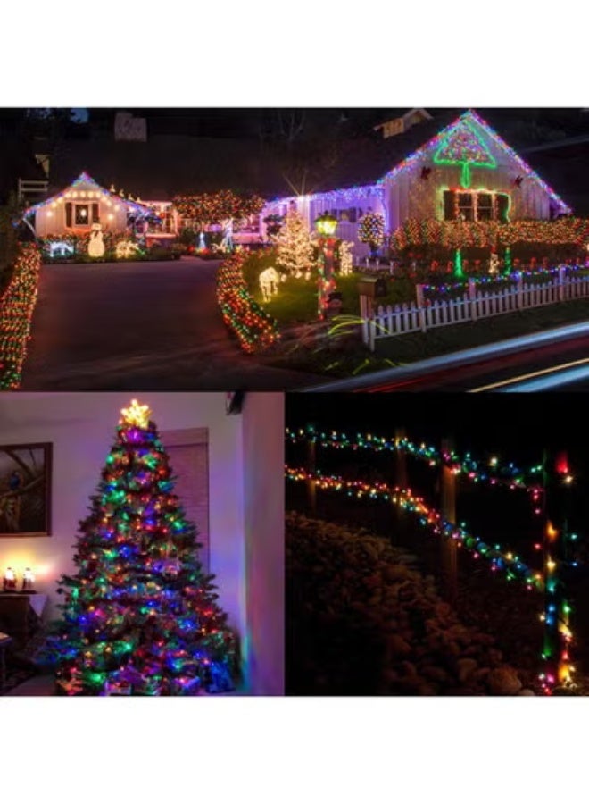 10M 80 LED Colorful Fairy String Lights Battery Powered, Steady On Twinkle Dual Modes 3AA Multi-Color Garland for Party Wedding Bedroom Garden Ramadan Eid Décor - Image 5