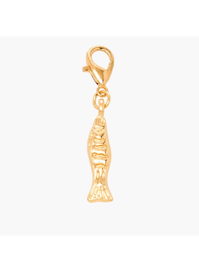 LIFESTYLE Set of 3 - Gold Tone Charm with Lobster Clasp - Image 4
