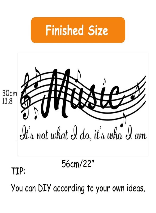 SUPANT Music Notes Wall Stickers Decals Removable Notation Band Wall Decals Vinyl Mural Wallpaper DIY Home Decor for Classroom Kids Music Studio Decoration - Image 5