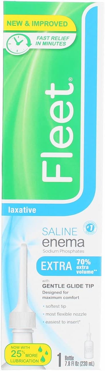 حقنة ملينة سالين فليت، (قد يختلف التعبئة)، 7.8 أونصة سائلة