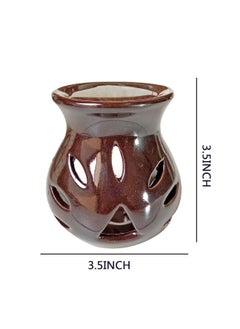 Luxantra Luxantra Ceramic Diffuser with 4 Jasmine Aroma Oil 10ml Each 2 TLight Candle Free for Home Office Hotel Spa  - Image 4