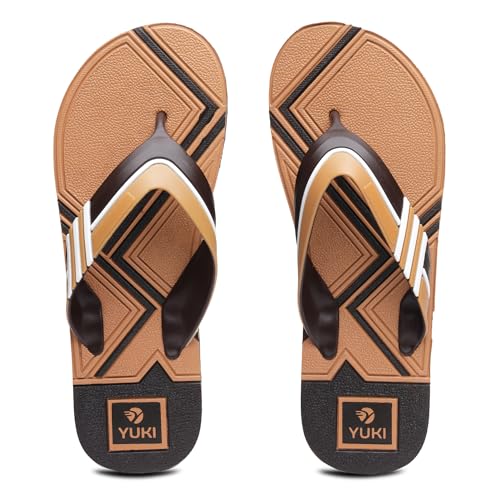 YUKI Men Slippers | Stylish Hawai Chappal Rubber Flip Flops Slippers, Comfortable & Ultra-Light, Waterproof Non-Slip Thong - Image 2