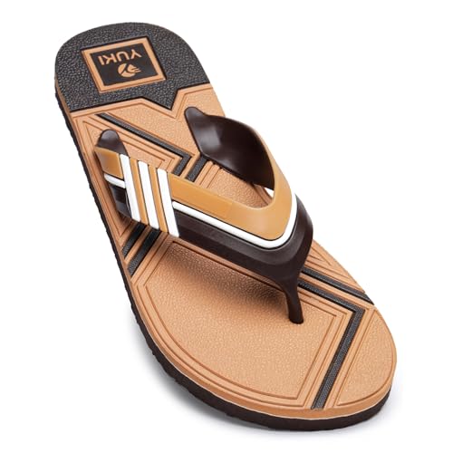 YUKI Men Slippers | Stylish Hawai Chappal Rubber Flip Flops Slippers, Comfortable & Ultra-Light, Waterproof Non-Slip Thong - Image 1