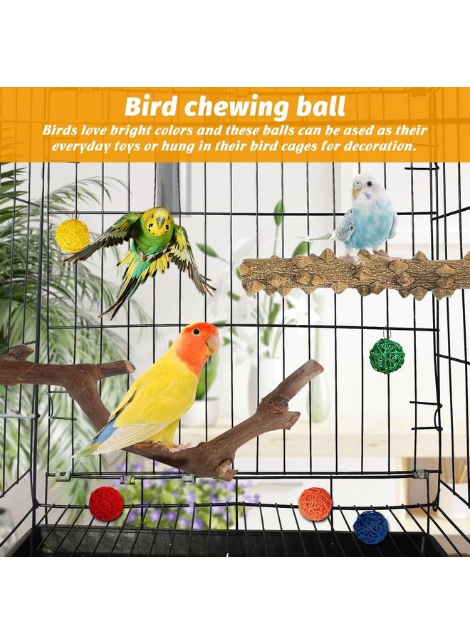 Kathson - 5Pcs Natural Parrot Perch For Cage Wooden Bird Perches Grape Bird Stick Parakeet Climbing Standing Branches Toy Chewable Cage Accessories For Small Budgies Cockatiels Lovebirds Budgies - Image 1