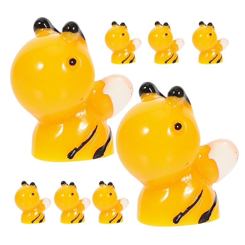 8Pcs Resin Figures Small Figures Miniature Figurines Bonsai Landscape Decors - Image 3