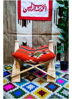Egypt Antiques Large camel chair + beige cushion, 100% handmade, produced by Egypt Antiques  - Image 2