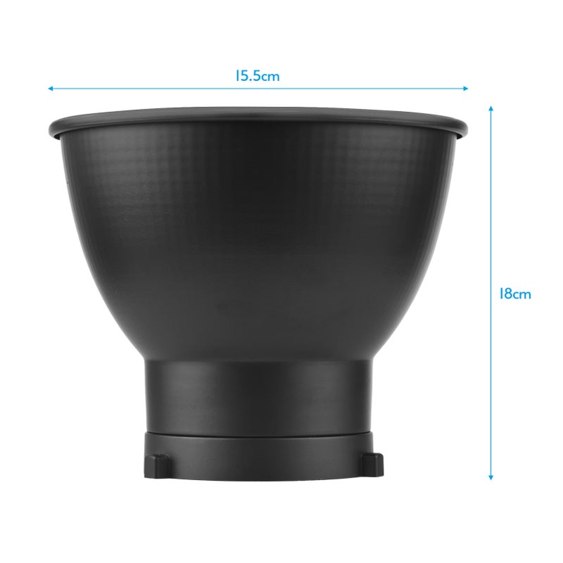 7 Inch Standard Reflector Diffuser Lamp Shade Dish with for Bowens Mount Studio Strobe Flash Light - Image 2