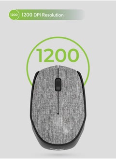 جرين ليون ماوس لاسلكي G100 2.4 جيجا هرتز / دقة 1200 نقطة في البوصة / مستقبل USB Nano / نطاق تشغيل يصل إلى 10 أمتار - رمادي  - Image 5