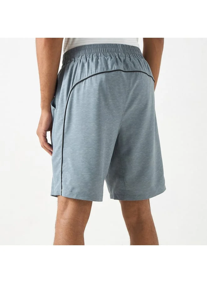 Kappa Kappa Logo Print Shorts with Elasticated Waistband and Pockets