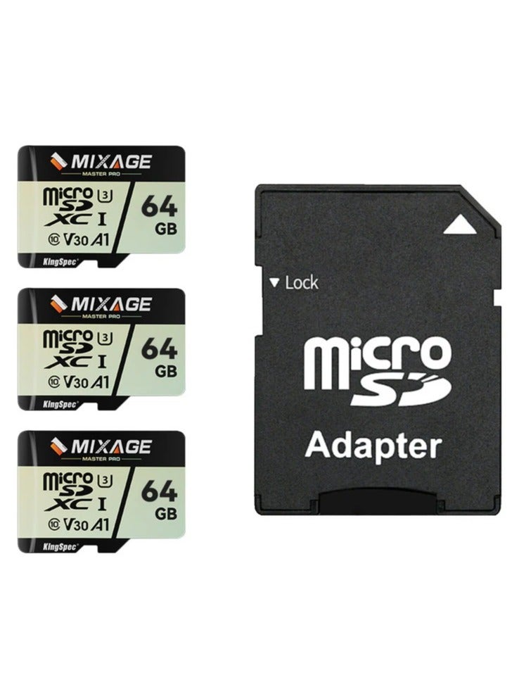 KingSpec KingSpec Mixage 64GB Micro SD TF Card – High-Speed Class 10 UHS-I Memory Card for Phone, Camera, Dash Cam, Drone, Gaming & More  - Image 2