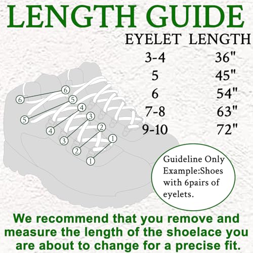 Endoto Shoelaces for Columbia Boots Replacement Round Shoe Laces Hiking StringsColorBrownOrangeSize54Inch - Image 3