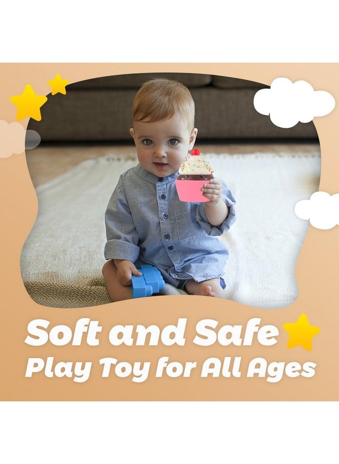 Squishies Cake Slow Rising Squish Toy For Kids Soft Ice Cream Cake Scented Stree Relief Realistic Food Cute Squeeze Squish Toy