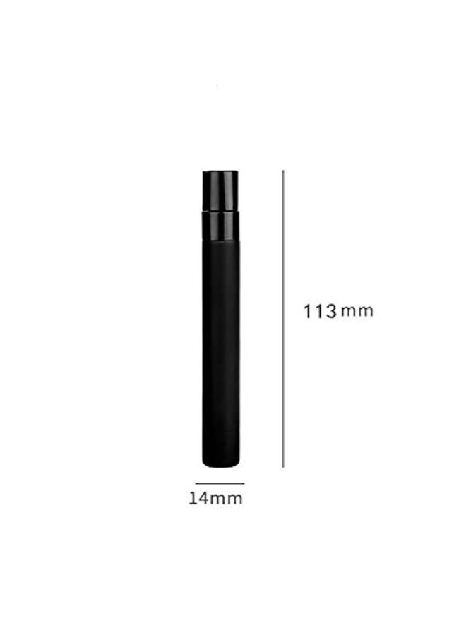 Wresty 10 Pcs Blask Glass Spray Bottle 10ml Perfume Atomizer Refillable Travel Fine Mist Spray Bottle Liquid Fragrance Sample Atomizer Spray Bottles - Image 3