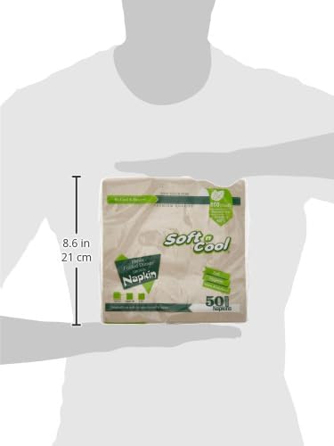 Soft n Cool مناديل عشاء ورقية ناعمة وباردة - 50 حزمة - Image 4