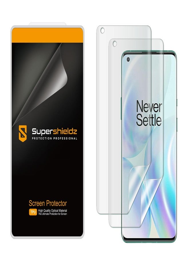 Supershieldz (2 Pack) Designed for OnePlus 8 Pro Screen Protector, High Definition Clear Shield (TPU) - Image 1