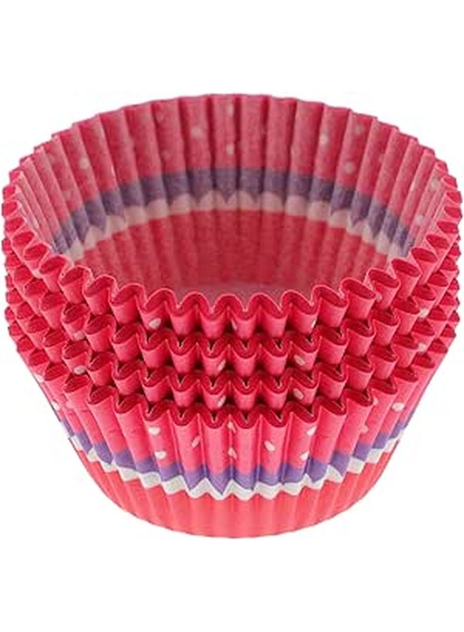 Colorful Paper Muffin Baking Cups 200pcs Greaseproof Standard Size Food Grade - Image 1
