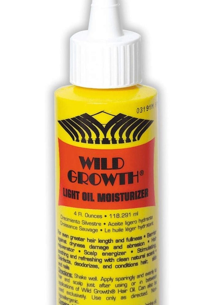 Wild Growth Light Oil Moisturizer - 4 Fl. Oz Hair Rejuvenator and Scalp Energizer - Image 1