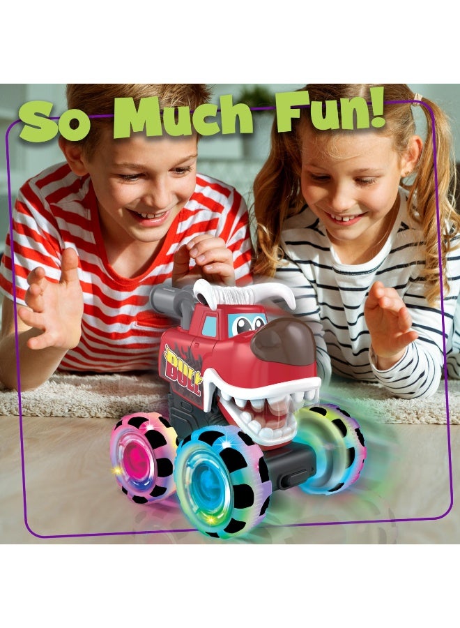 TOY GARDEN Bull Monster Truck Toy with Light-Up Wheels & Chomping Action – Pull Back Monster Vehicle for Kids – Fun Birthday Gift for Boys & Girls Ages 3+ - Image 3