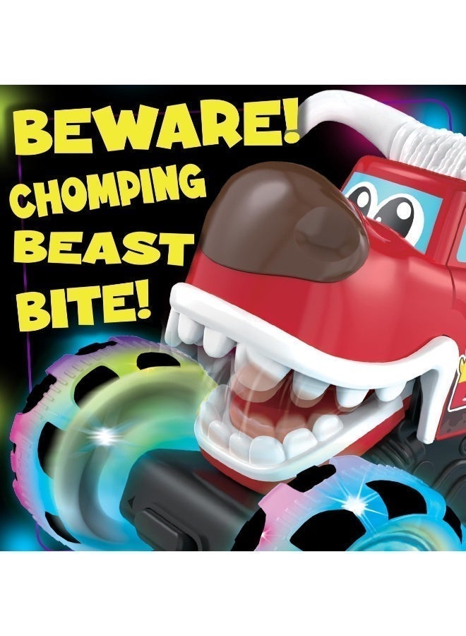 TOY GARDEN Assorted Bull or Shark Monster Truck Toys with Light-Up Wheels & Chomping Action – Pull Back Vehicles for Kids – Assorted Colors Red and Blue – Fun Birthday Gift for Boys & Girls Ages 3+ - Image 4
