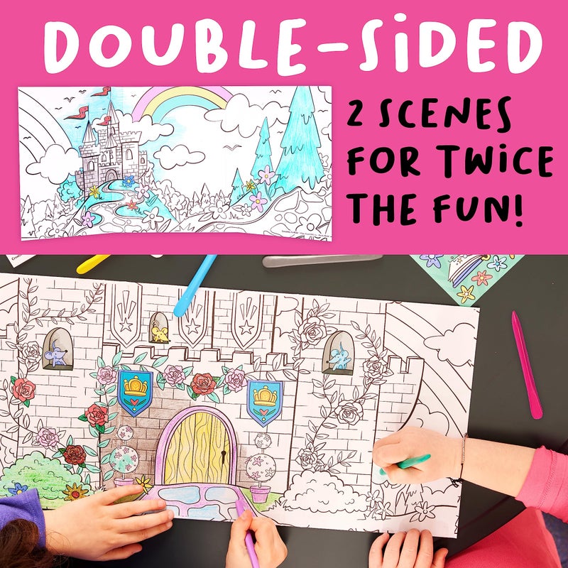 Creativity for Kids Wonder Worlds 3D Coloring Book: Fairy Tale - Unicorn and Princess Kids Coloring Art Set, Boys and Girls Gifts (Ages 5+) - Image 5