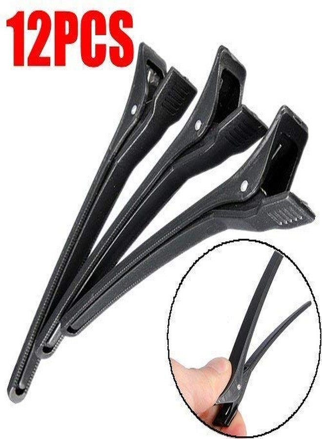 E-DUNIA® Professional Salon Hair Styling Section Clips For Women, Parlor Use Hair Sectioning Clips Set of 12 Pieces (Multi-color 12 Pcs) - Image 3