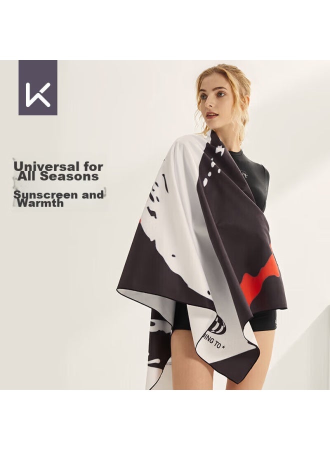 Keep Swimming Towel For Men And Women, Portable Quick-drying Bath Towel For Hot Springs, Summer Sports Fitness Absorbent Towel, Children's Beach Towel - Image 2