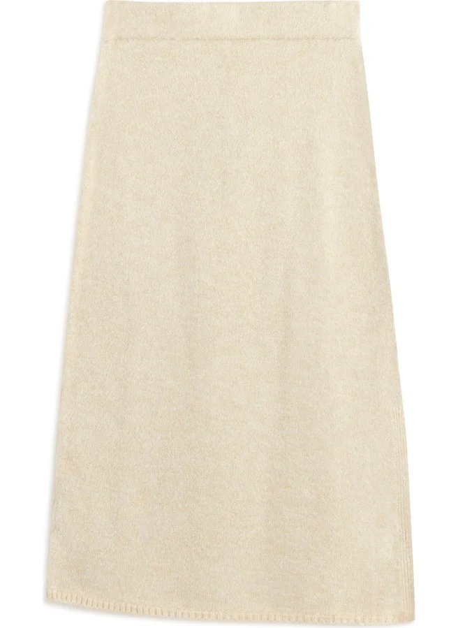 Twist Slit Knit Skirt