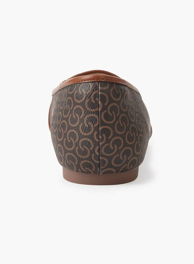 Celeste BROWN Women Monogram Print Loafers for Women | Best Price UAE